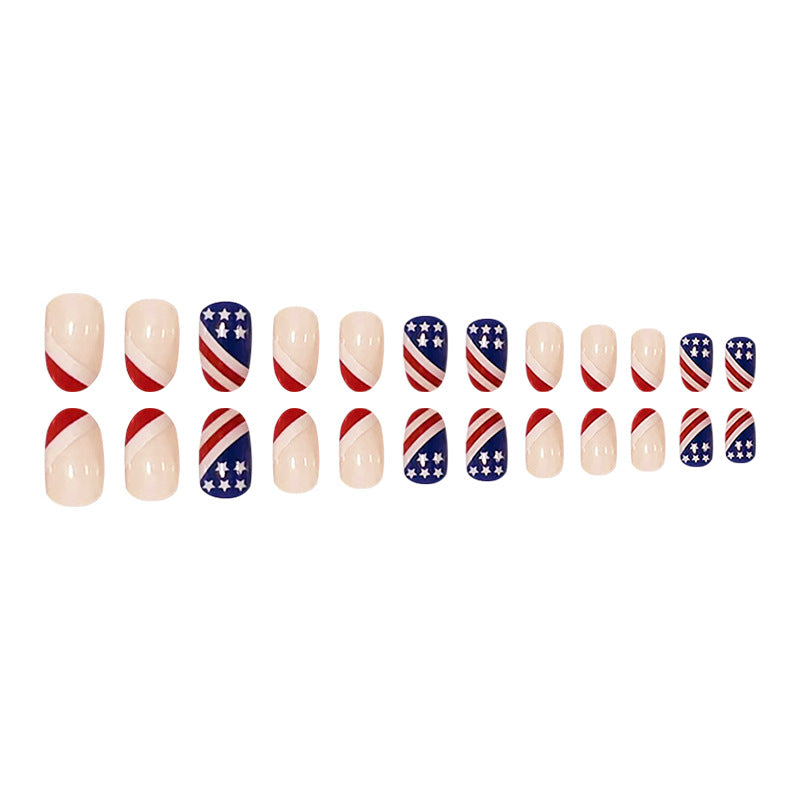 Uñas portátiles del día de independencia de plástico al por mayor
